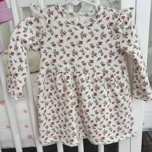 Ralph Lauren Baby Dress with Pink and Green Floral Pattern